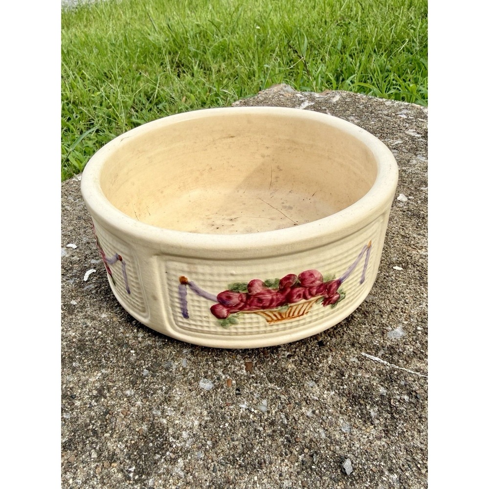 Weller Art Pottery DuPont Creamware Bowl Planter Art Deco Roma Antique 6 Inch - Picture 2 of 6